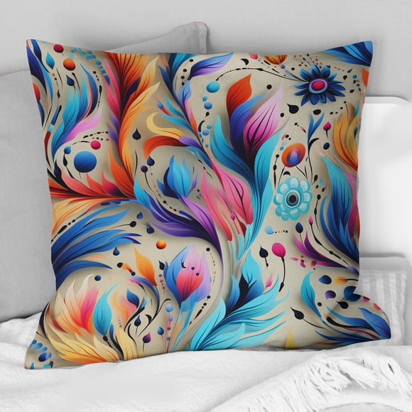 Designart "Nomadic Mosaic III" Paisley Throw Pillow - Bohemian Pillow For Couch - Insert And Pillows Covers For Bedroom Decor