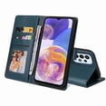 thumbnail image 6 of Allytech Samsung Galaxy A23 5G Case Synthetic Leather Case, Book Folding Flip Case with Kickstand Credit Card Slot Magnetic Closure Protective Cover for Galaxy A23 5G - Blue, 6 of 7