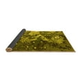 thumbnail image 2 of Ahgly Company Indoor Square Oriental Yellow Industrial Area Rugs, 3' Square, 2 of 4