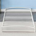 thumbnail image 4 of 6 Inch Metal Platform Twin Bed Frame with Steel Slats Support, Low Profile Bed Frame Support Mattress Foundation, No Box Spring Needed, Easy Assembly, White, 4 of 7