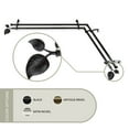 thumbnail image 2 of Contemporary Home Living 251" Black Contemporary Double Corner Window Curtain Rod, 2 of 2