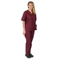thumbnail image 3 of Two Piece Scrub Set (Burgundy, XXX-Large), 3 of 3