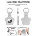 thumbnail image 6 of YUNOVA 4 Pack Floral AirTag Holder Case with Keychain - Premium Silicone Protective Cover for Apple AirTag 2021 Tracker | Anti-Scratch, Anti-Loss Design for Keys, Luggage, Pets & Valuables, 6 of 7