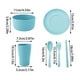 thumbnail image 3 of Set de 6 Utensilios con Pajillas para Mesa para Hogar y Viajes | Cuencos, Tazas, Platos, Cucharas, Tenedores y Palillos Portátiles | Resistentes al Calor, Antideslizantes y Reutilizables Ecológicos, 3 of 5