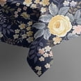 thumbnail image 5 of Pioneer Flower Floral Print Pattern Square Tablecloth,Waterproof Square Table Cover,Wipeable Spillproof Washable Table Cover for Home Kitchen Party Decor 42"X42"(107x107cm), 5 of 6