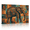 D, variant on XaaKee Tribal Elephant Canvas Wall Art Prints Dark Teal Shadows Modern Painting Inner Framed 18*12Inch