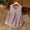 Purple, variant on ITSAME Women's Tank Tops, Loose Pleated Crew Neck Cotton Linen Summer 2025 Casual Blouse Khaki 2XL