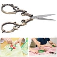 thumbnail image 4 of Retro Scissors Vintage Embroidery Scissors Stainless Steel Scissors for Sewing with Unique Gourd Shape 11cm, 4 of 7