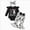 D239-Black, variant on 9-12 Months Newborn Preemie Baby Bodysuit Boy Girl Climbing Suit Baby Girl Clothes Infant Girl Long Pant Set Clothes Black Bodysuit Baby Gift