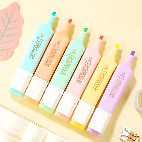 CCOCC 2026 New Bible Highlighters, Dual Tip, No Bleed Through, Assorted Candy Colors Thick Tip Highlighter Set Large Capacity Colorful Underline Marker Pens for Students Doodling Handwriting Pens
