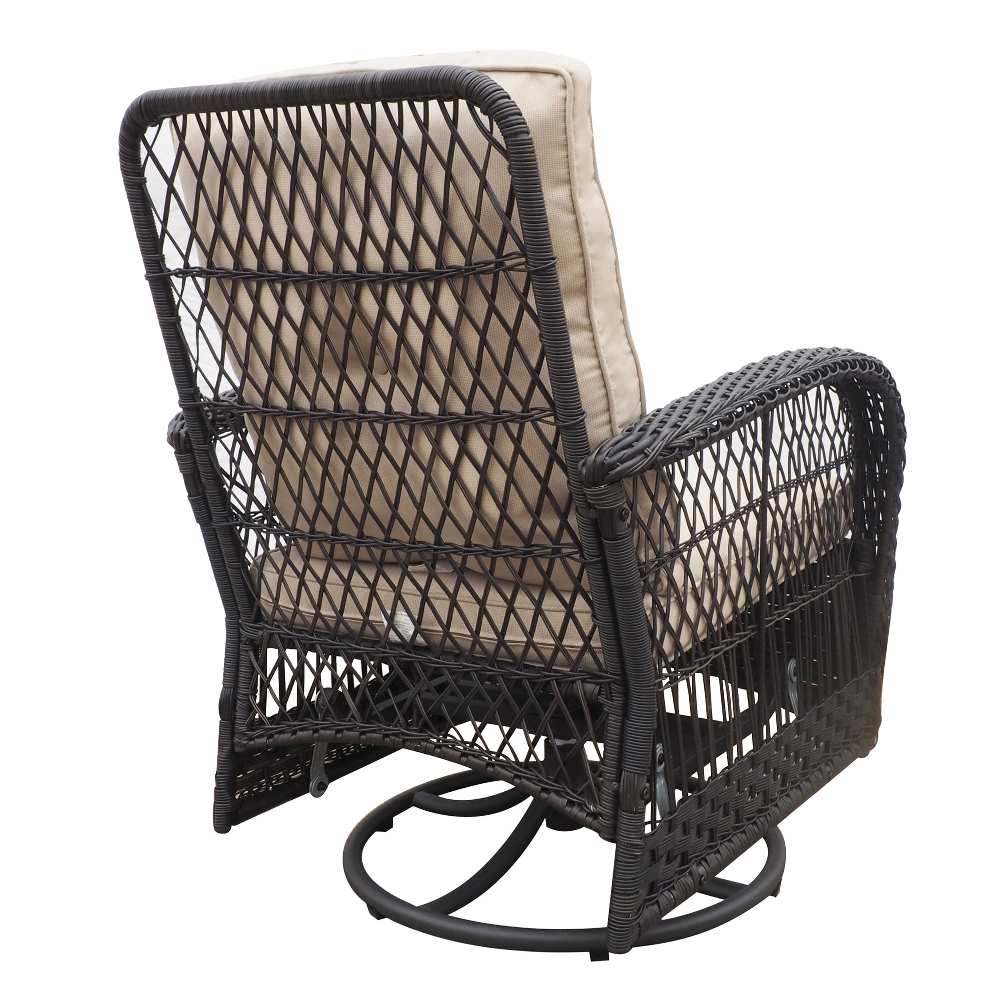 Aimee Lii 3 Pieces Conversation Set, Outdoor Wicker Rocker Swivel Patio Bistro Set, Pool Deck Furniture Set with Rocking Chair and Glass Top Side Table, Khaki Aimee Lii 3 Pieces Conversation Set, Outdoor Wicker Rocker Swivel Patio Bistro Set, Pool Deck Furniture Set with Rocking Chair and Glass Top Side Table, Khaki