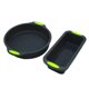 thumbnail image 1 of 2 uds., Juego de moldes rectangulares redondos grises para tartas, moldes de silicona para galletas y fondant, herramientas para hornear pan Inevent JJ19544-00B, 1 of 2