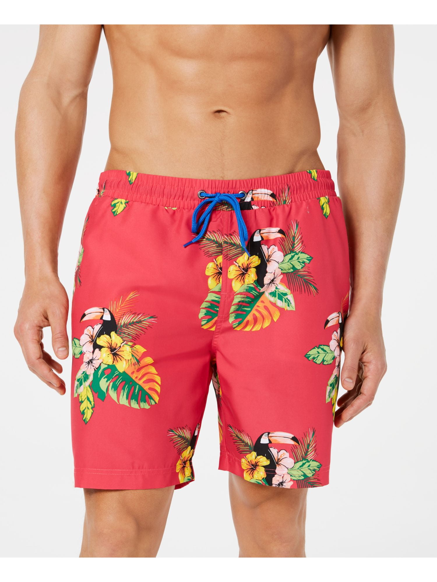 Inseam Swim Suit Swim Trunks Red XXL 