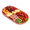 Pink[1Pack], variant on Bxaolu 2Pack Plastic Serving Tray for Party - Serving Tray 5.51x9.45 Inch- Rectangular Lightweight Dessert Tray for Food