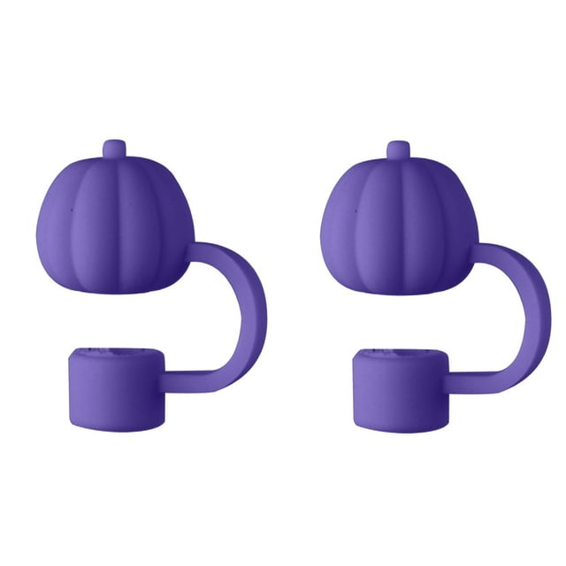 Gobelet avec Paille, 2 Pcs Couvre-Paille Citrouille Décoration Personnalisée Forme de Citrouille Gobelet Paille, Décorations Citrouille Extérieur, Tasses avec Pailles, Décorations Citrouille Extérieures