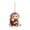 A, variant on 2D Monkey Car Hanging Ornament Acrylic Car Rearview Mirror Accessories Cute Monkey Holding Plush Toy Bag Charm for Backpack