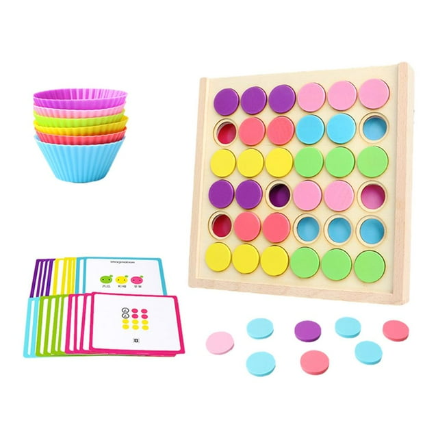 Montessori Color Match Juguete Cognitivo Bebé Juguetes Educativos Para Edades Tempranas Regalos
