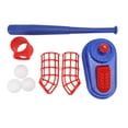 thumbnail image 2 of Baseball Pitching Machine, Plastic Parent Child Interactive Kids Baseball Pitching Machine Telescopic Baseball Bat  for Outdoor, 2 of 7
