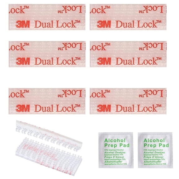 8 Pieces Mounting Strips for EZ Pass/IPass/IZoom, Happon Cars Windshield Toll Transponder Holders,Reclosable Fastener Adhesive Dual Lock Tape Strips