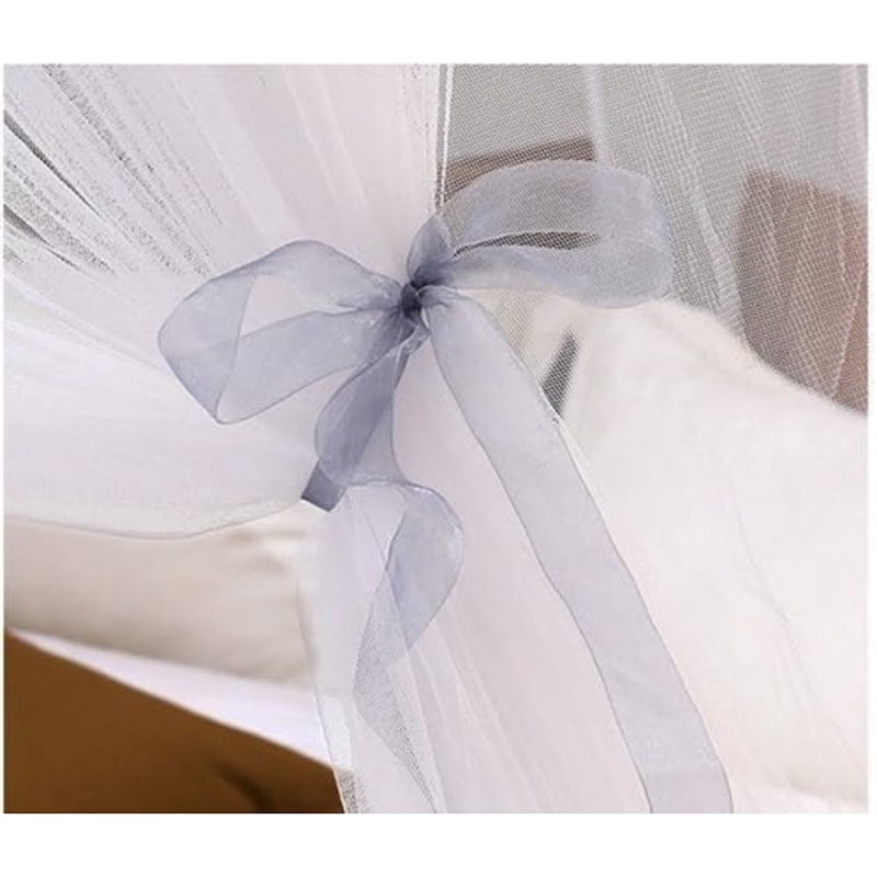 Bed Canopy Lace Mosquito Net for Girls Beds, Unique Princess Play Tent Mesh Canopies Large Lace Dome Curtain Drapes Home & Travel (White)