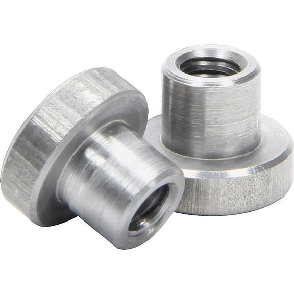 Allstar Performance ALL18546-25 Weld-On Nut - 1/4-20 in Thread - 3/4 in OD Mounting Hole - Steel - Natural - Set of 25