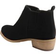thumbnail image 4 of Women's Journee Collection Ramsey Chelsea Bootie Black Faux Suede 6.5 M, 4 of 4