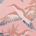 thumbnail image 6 of PIKWEEK Blush Pink Bird Swan Chinoiserie Asian Inspired Waterproof Resistant Fabric Round Tablecloth White, 6 of 8