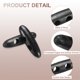thumbnail image 3 of 50Pcs Botones de Toggles de Madera, Botones de Madera en Forma de Oliva de 50mm/2Inch con Doble Agujero para Abrigo de Bricolaje, Negro, 3 of 7
