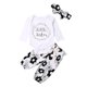thumbnail image 2 of Conjunto de ropa para niña bebé Mameluco de manga larga + Pantalones florales + Diadema (3-6M) Likrtyny Para estrenar, 2 of 9