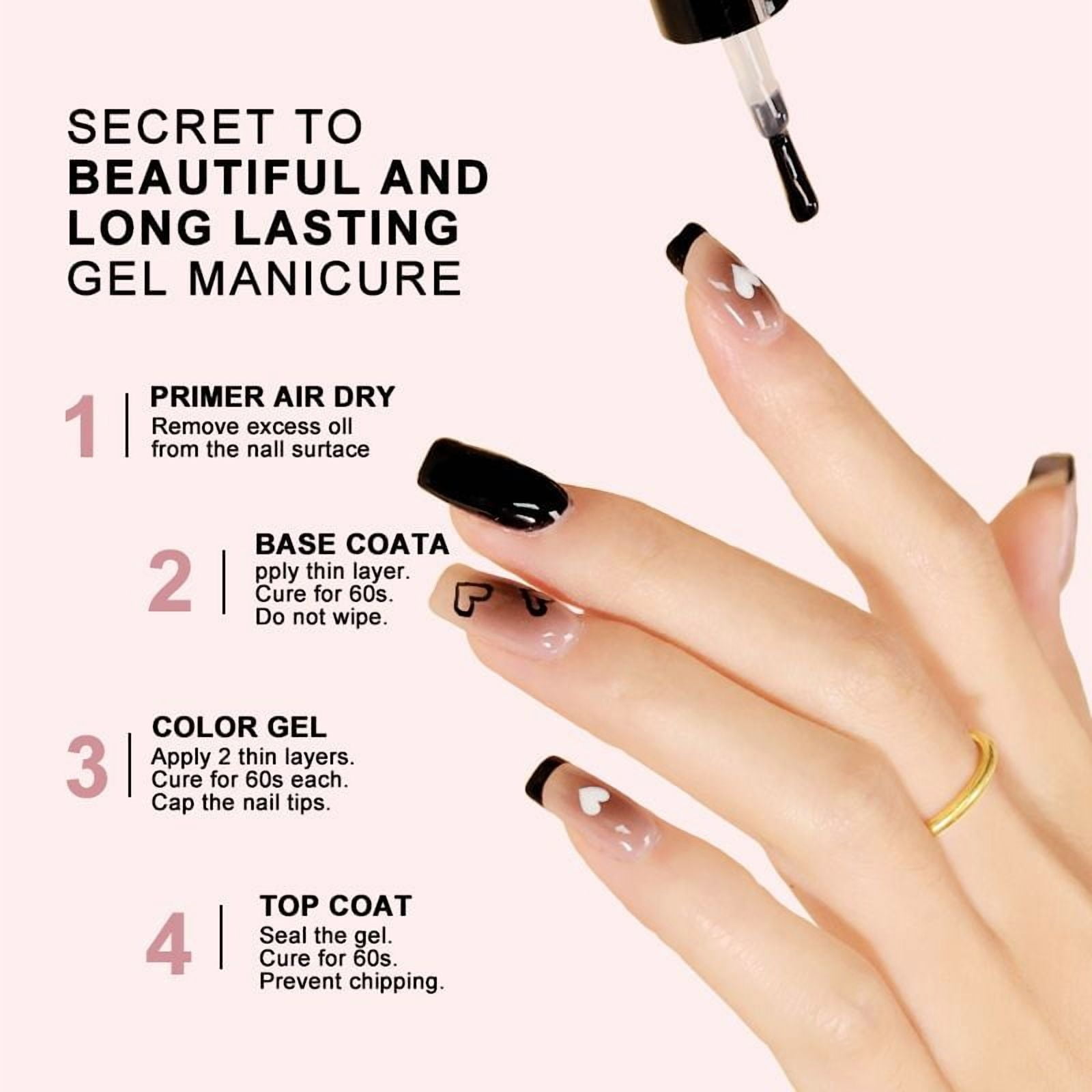 Limegirl Gel Nail Polish Kit with 18LED UV Light Nail Dryer, 12 Colors Gel Polish 4 Extension Gels Base Top Coat Manicure Tools Set  RLB