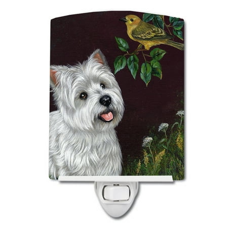 

Caroline s Treasures PPP3219CNL Westie Nature Ceramic Night Light 6x4x3 multicolor