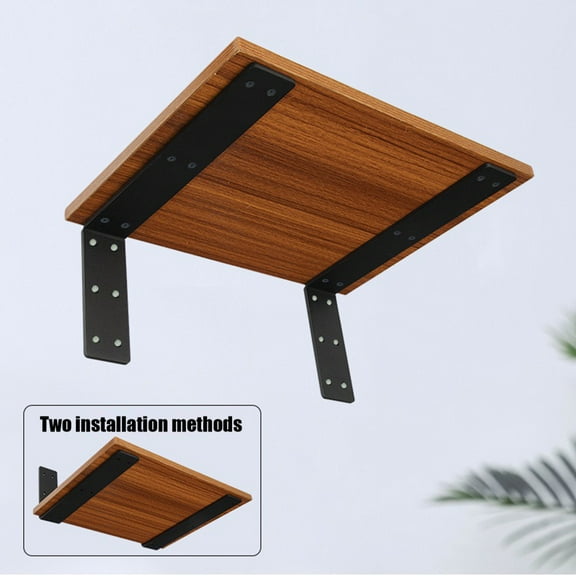 Countertop Support Brackets | 12 Inch Heavy Duty Counter Top L Brackets | 4 Pieces Metal Mantel Corbels for Wood Quartz Granite Laminate Open Shelving