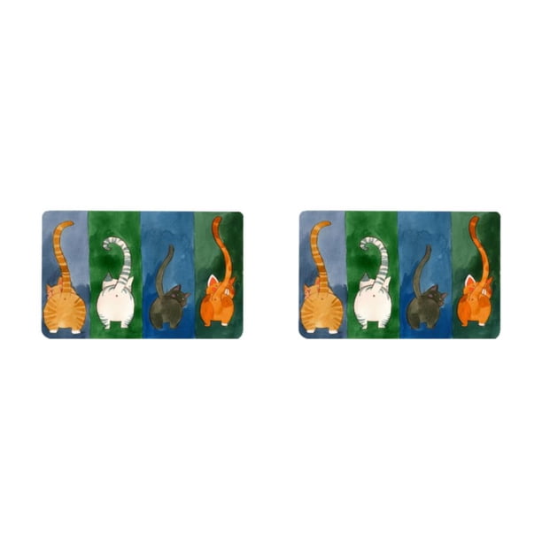 Injueey Felpudo ecológico de tela con acolchado para tu hogar, felpudo de goma insonorizado para exteriores, felpudo duradero para exteriores como se muestra 50*80 cm, 1 2Conjunto