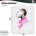 thumbnail image 4 of Stupell Industries Contemporary Pink Jacket Elegance Portrait Canvas Art, 36 x 48, by Simone Elum, 4 of 8