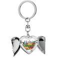 thumbnail image 1 of Twinstower Malaysia Graffiti Heart Angel Wing Key Chain Holder, 1 of 3