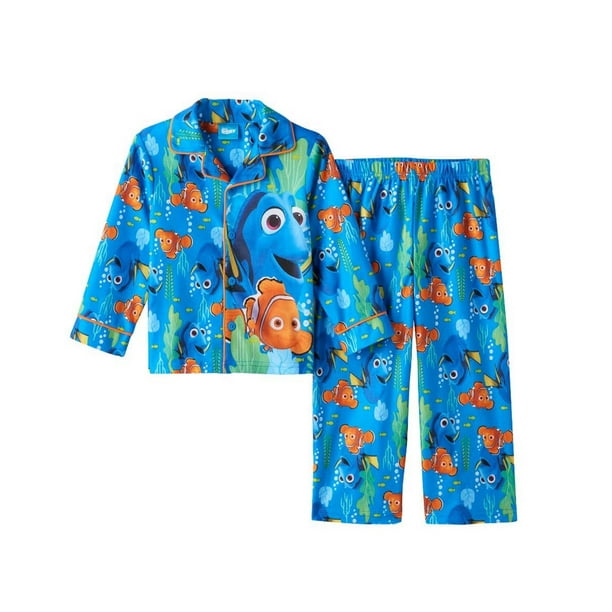 Trouver un Pyjama de Style Manteau en Flanelle Dory Nemo Little Boys (2T, Bleu Océan)