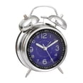 thumbnail image 2 of Reloj despertador analógico, reloj de escritorio, números arábigos fáciles de leer, esfera luminosa silenciosa que no hace tictac para personas que Azul, 2 of 8