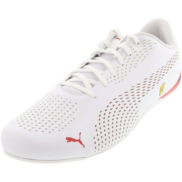 Puma Men's Scuderia Ferrari Drift Cat 5 Ultra II White / Rosso Corsa Ankle-High Sneaker - 14M ...