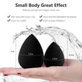 thumbnail image 4 of Rewera 10 Pack Makeup Sponge Set, Beauty Foundation Sponges Blending Latex-free Washable Cosmetic Blender Applicator Puff, Flawless for Powder Liquid Cream, Black, 4 of 6