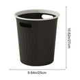 thumbnail image 3 of Large Capacity Household Garbage Can, Plastic Wastepaper Basket for Bathroom Kitchen Living Room Bedroom Home Trash Disposal Organizer, 3 of 6