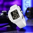 thumbnail image 6 of Findtime Digital Watches for Elderly Men Large Face Voice Talking White Watch with English Speaking LED Backlight Big Number Easy to Read Timer Alarm Waterproof, 6 of 8
