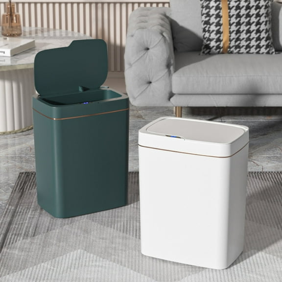Automatic Trash Can under $5! CQCYD Automatic Sensor Trash Can 4 Gallon - Motion Sensor Kitchen Garbage Bin with Silent Closing Lid Waterproof Office Waste Bin