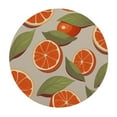 thumbnail image 2 of PIKWEEK  Grapefruit Round Fitted Tablecloth, Slice Fruit Elastic Tablecloth for Round Tables, Waterproof Table Cover, 2 of 7