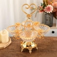 thumbnail image 6 of Divided Serving Platter Luxury Fruits Snacks Serving Platter Dessert Dividing Plate Cake Display Stand for Home Kitchen Snacks Dessert, 6 of 8