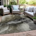 thumbnail image 4 of HomeRoots 626471 5 x 8 ft. Gray & Silver Abstract Washable Transitional Indoor & Outdoor Rectangle Area Rug, 4 of 9
