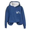 thumbnail image 6 of Ounisa Women's Fall Winter Print Front Back Hooded Long Sleeve Sweatshirt Top Soft Breathable Lightweight Cozy Pullover, 6 of 6