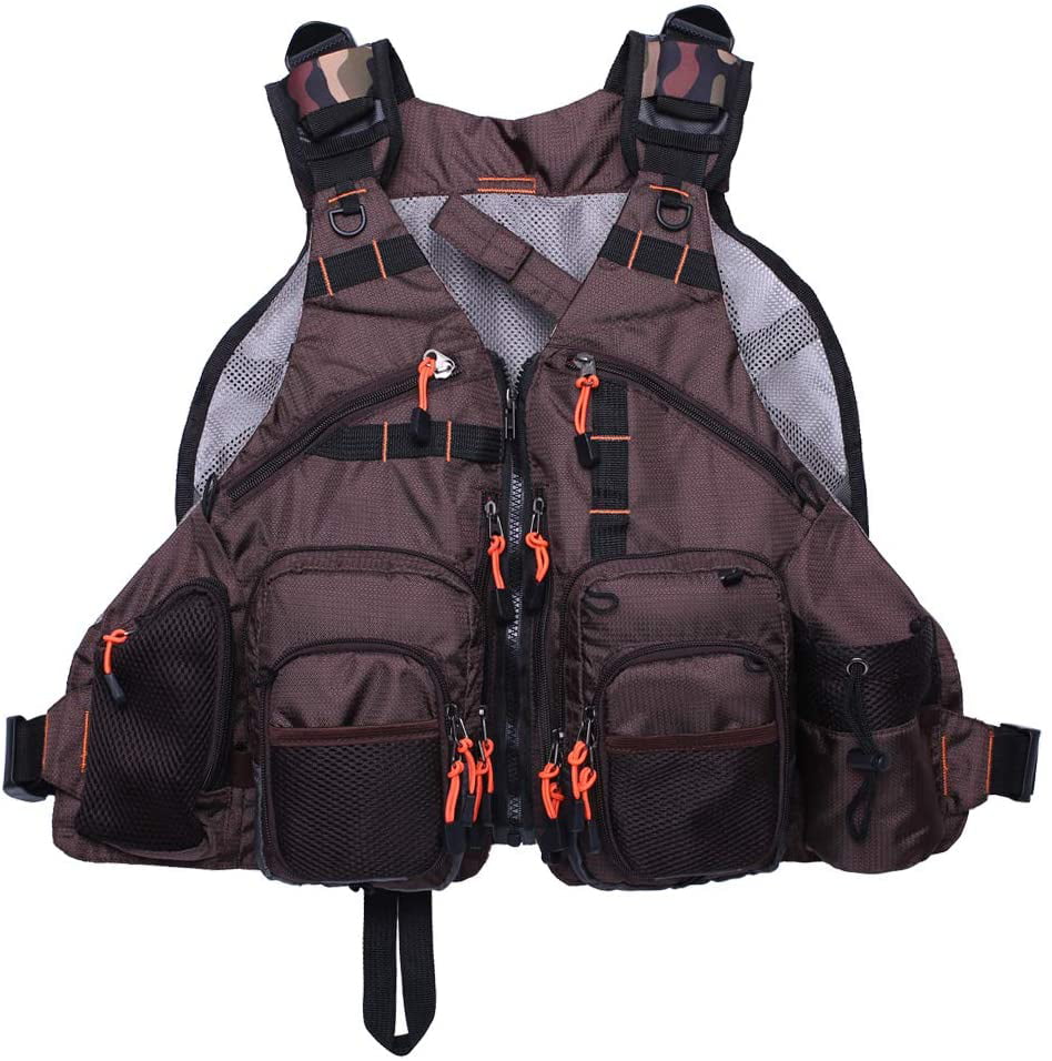 KyleBooker Fly Fishing Vest for Anglers Mesh Adjustable Size for Men and Women 