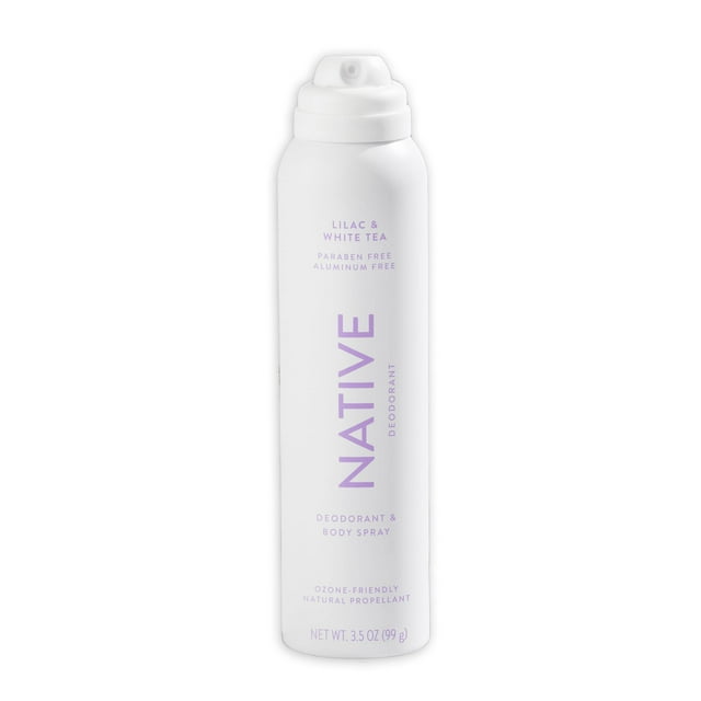 Desodorante y spray corporal nativo de lila y té blanco, 50 ml