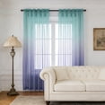 thumbnail image 4 of shyuyusa Gradient Color Window Screen 52.0*96.1 Inch Balcony Shade Curtain Light Filtering Drapes For Home, 4 of 6