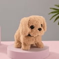 thumbnail image 2 of Electronic Plush Toys Puppy-Walking, Barking, Tail Wagging, Stretching Companion Animal for Kids Toddlers（Collar gold fur (beige)）, 2 of 5